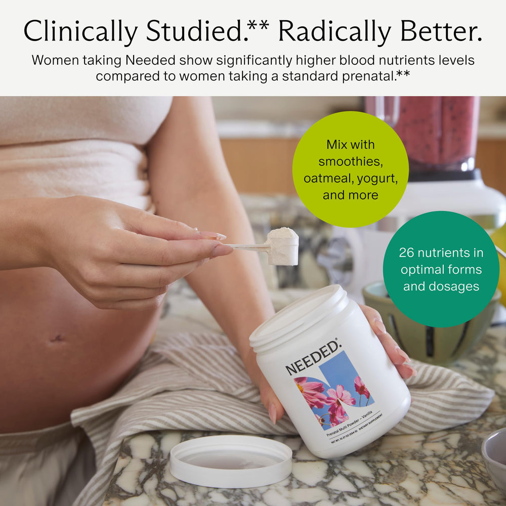 Choline 550 mg RDA for baby's brain development in prenatal multivitamin
