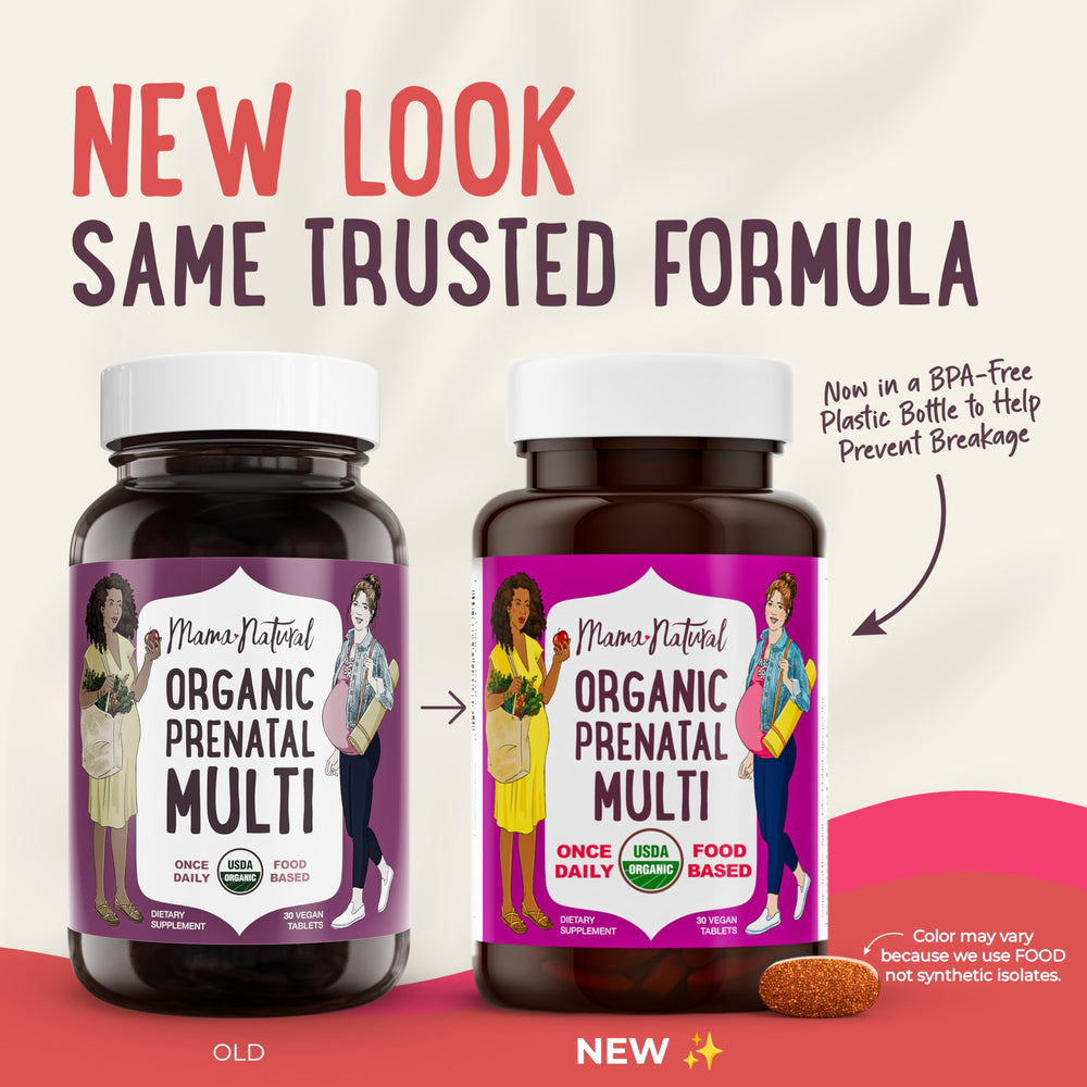 Vegan prenatal vitamins with plant-based ingredients
