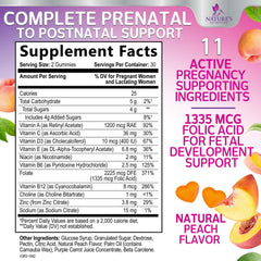 Close-up of colorful prenatal vitamin gummies