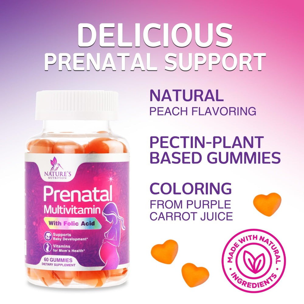 Glass jar of prenatal vitamins on white background