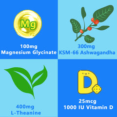 Glass of prepared Calm Magnesium drink