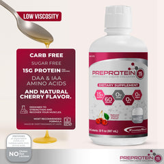PreProtein 15 glass-portion serve demonstrates easy dosing for wound care nutrition.