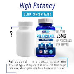 Preservative-free Policosanol bottle label