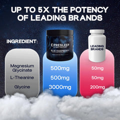 Vegan and gluten-free icons on PreSleep packaging