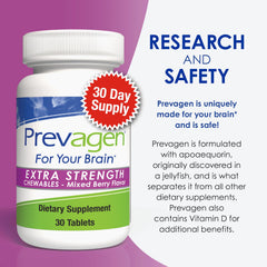 Prevagen Mixed Berry chewables packaging detail