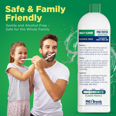 Mint leaves and breath freshness concept for mouthwash