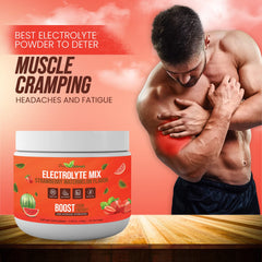 Pride Naturals Electrolyte Powder glass with pink hydration after workout