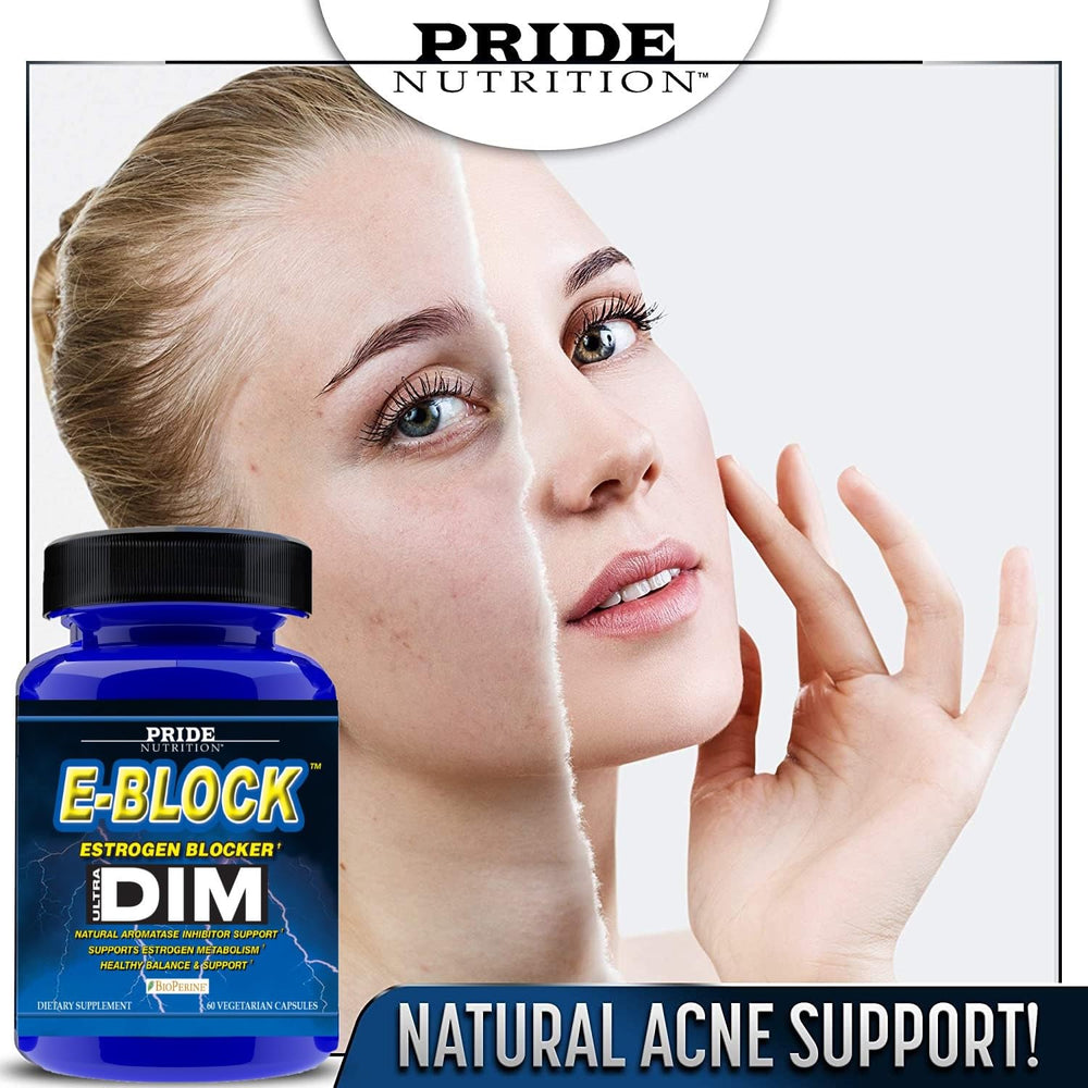 Compact 60-count bottle of E-Block DIM 700mg