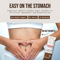 Nutritional information and cacao flavor in PRIMA Ancestral Protein Bar