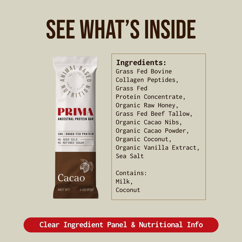 On-the-go snack: PRIMA Ancestral Protein Bar in hand