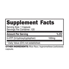 One Primaforce 5-HTP capsule showing 100mg serving