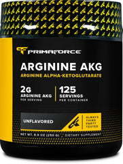 PrimaForce AAKG bottle-label shows premium, non-GMO ingredients for workouts