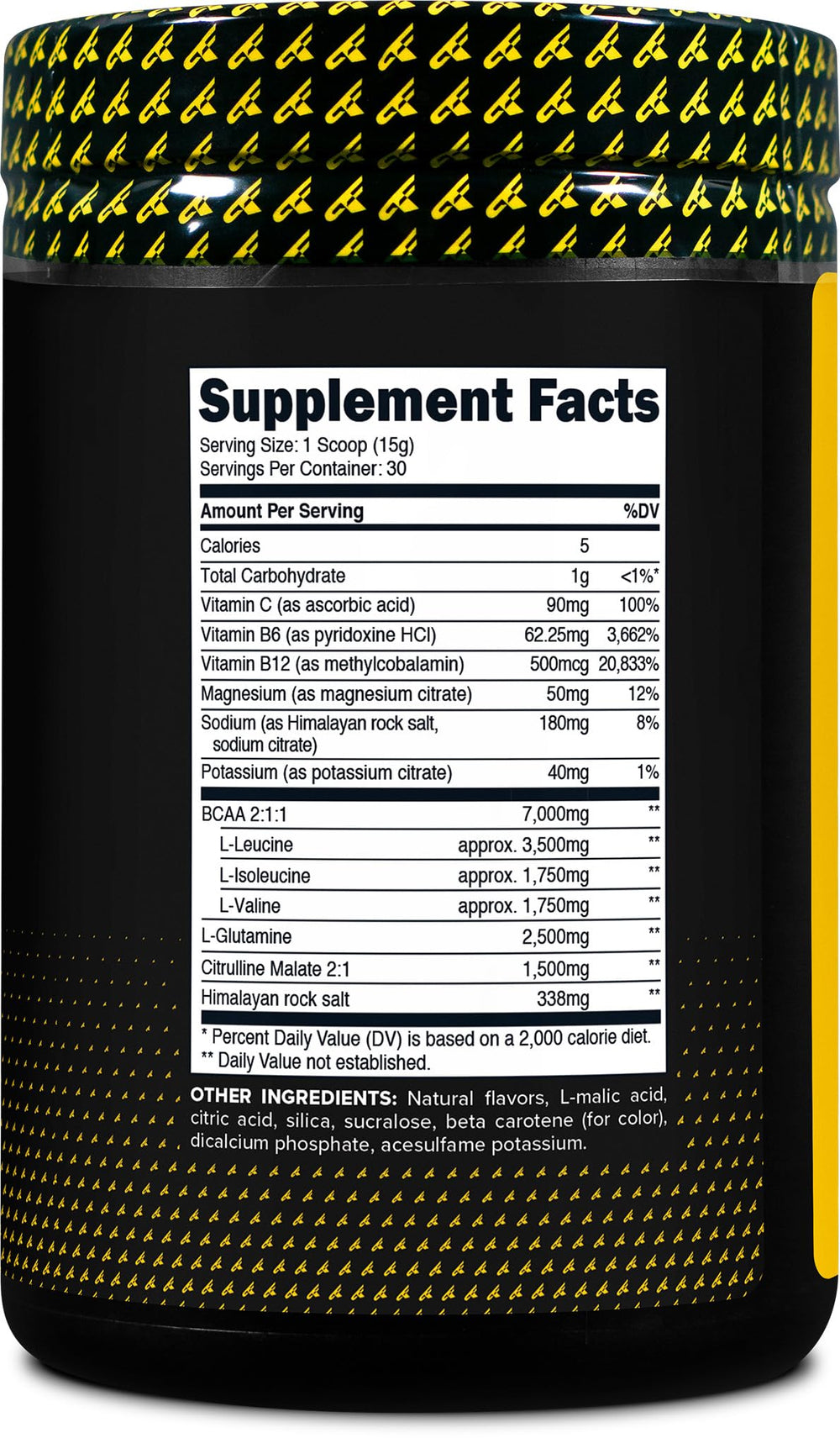 Post-workout recovery drink prepared with Pineapple Mango BCAA