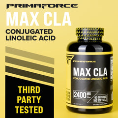 GMO-free and gluten-free CLA supplement branding