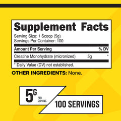 Primaforce Creatine Monohydrate 500g bottle label