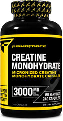 Primaforce Creatine Monohydrate Capsules bottle with 240 capsules