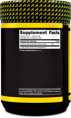 Nutrition facts panel for Primaforce Creatine Monohydrate Powder