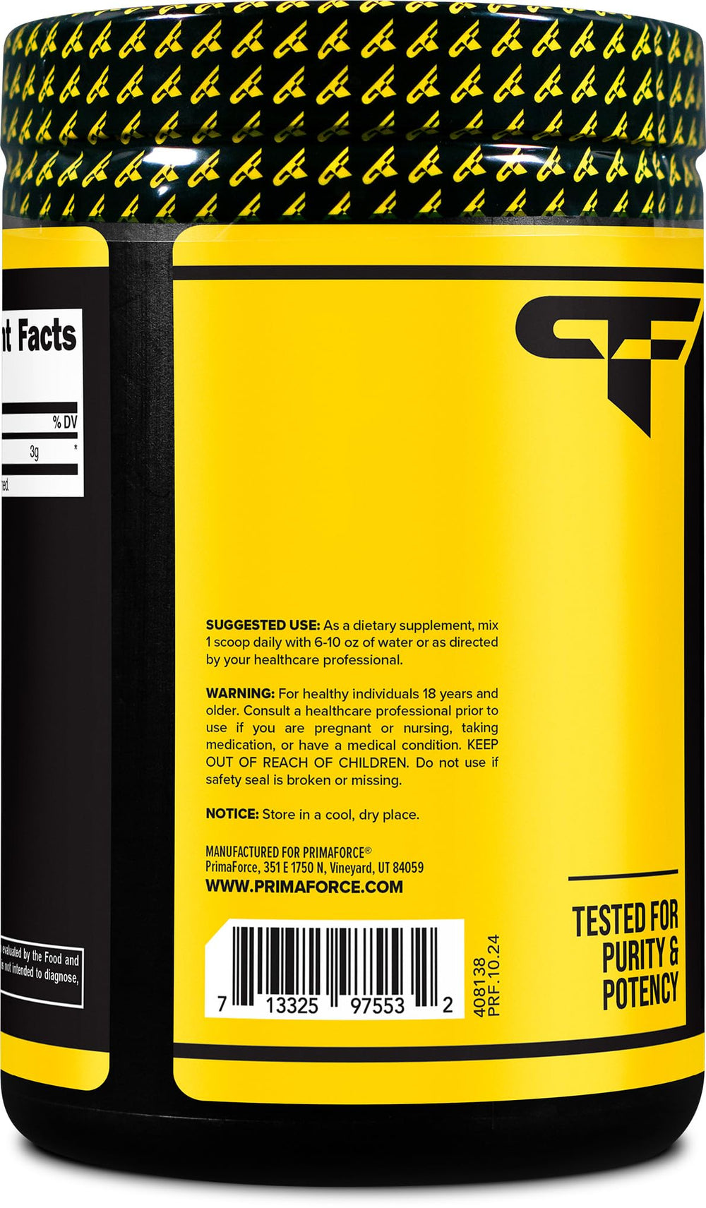 Close-up of D-Aspartic Acid powder texture