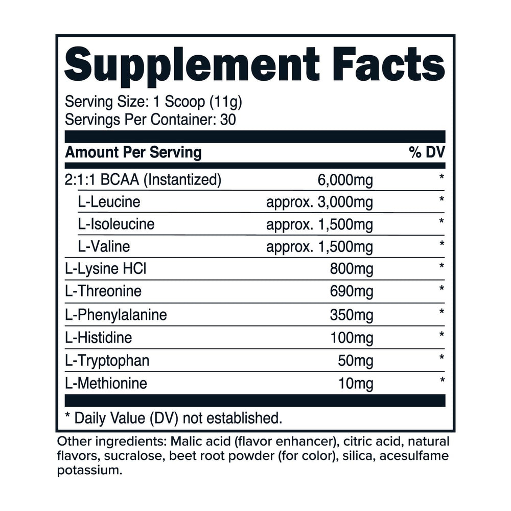 Close-up of PrimaForce EAA Powder being scooped into a glass