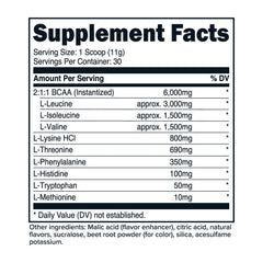 Close-up of PrimaForce EAA Powder being scooped into a glass
