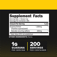 Primaforce Guarana Powder bottle pour demonstrates quick mix into beverages