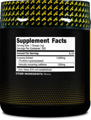 Primaforce Guarana Powder texture shows fine powder for smooth blending