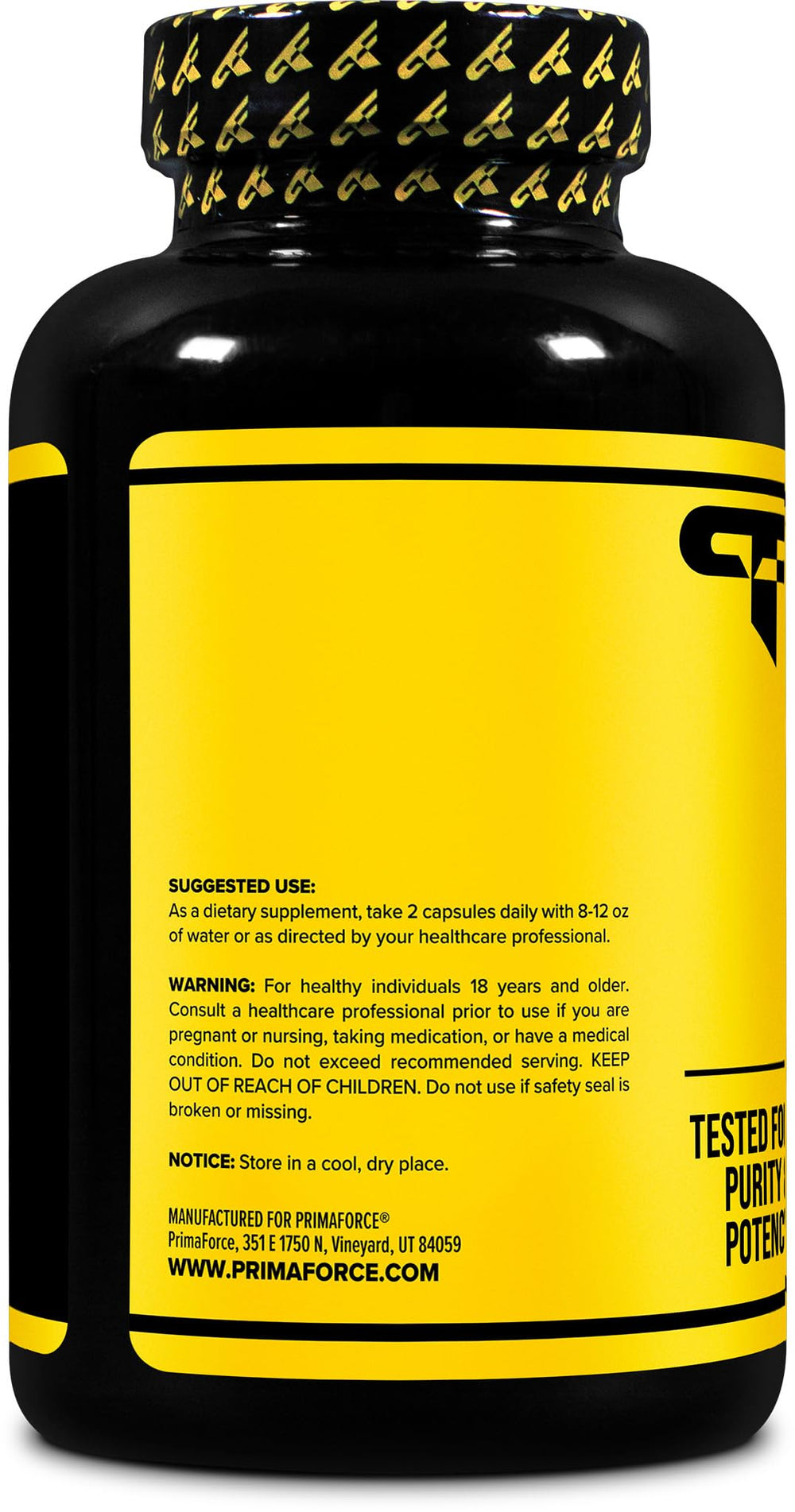 Front packaging and label of Primaforce HMB