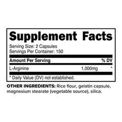 Close-up of PrimaForce L-Arginine bottle