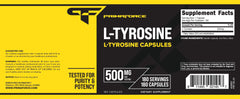 Person taking Primaforce L-Tyrosine capsules with water