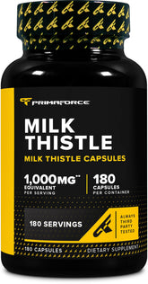 Primaforce Milk Thistle bottle with 180 capsules
