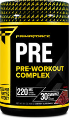 Primaforce Pre-Workout Complex grape container image for energy-ready workouts