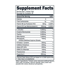 Close-up of PrimaForce Pre-Workout Complex Powder scoop in Watermelon Candy flavor