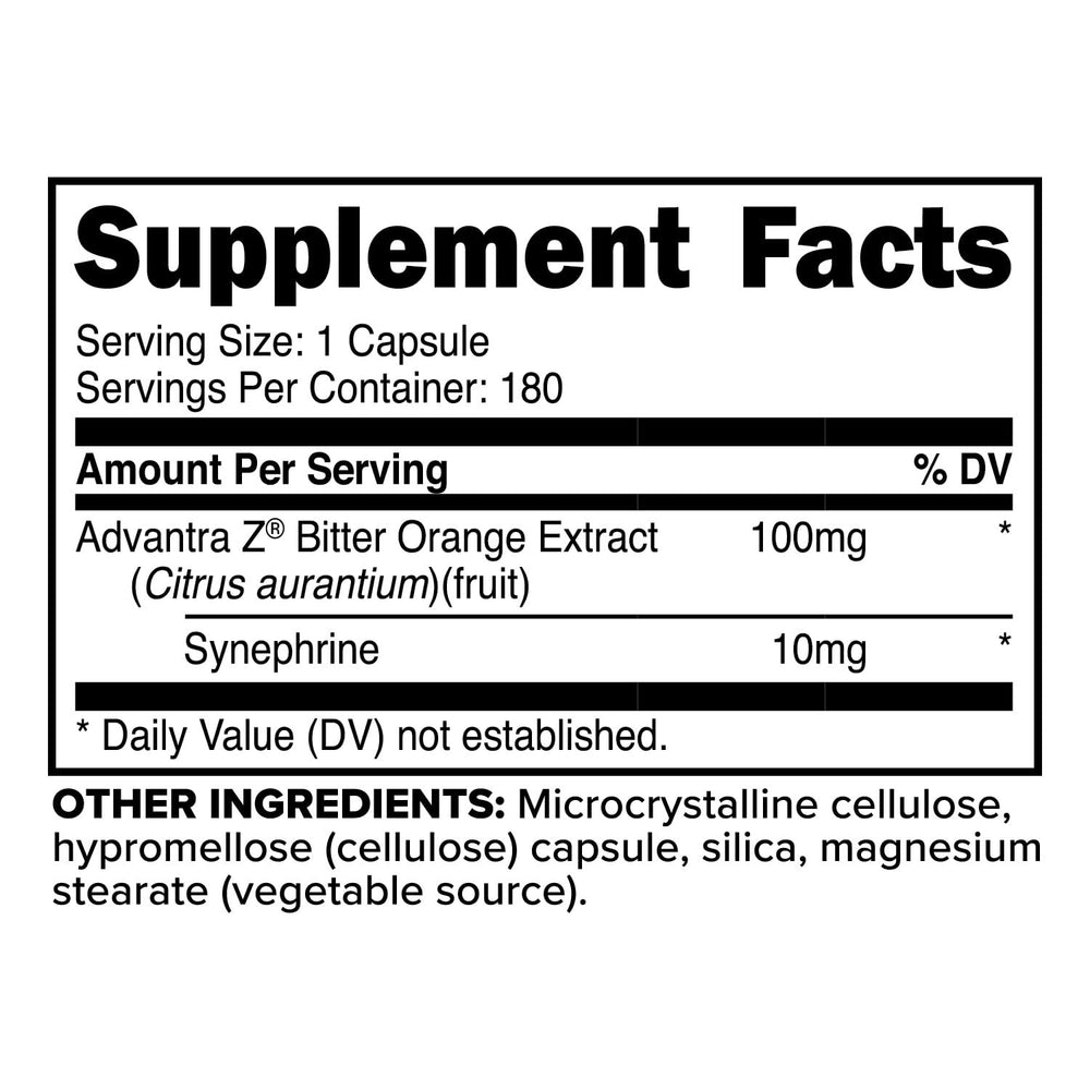 Primaforce Syneburn 180 Capsules Pack 2 – back label