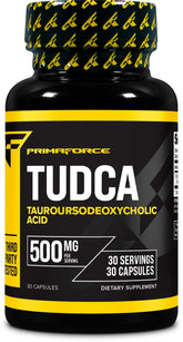 Primaforce TUDCA 500mg per serving bottle with 30 servings