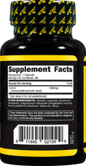 Gluten free, non-GMO TUDCA supplement label