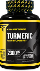 Primaforce Turmeric with Bioperine bottle front view