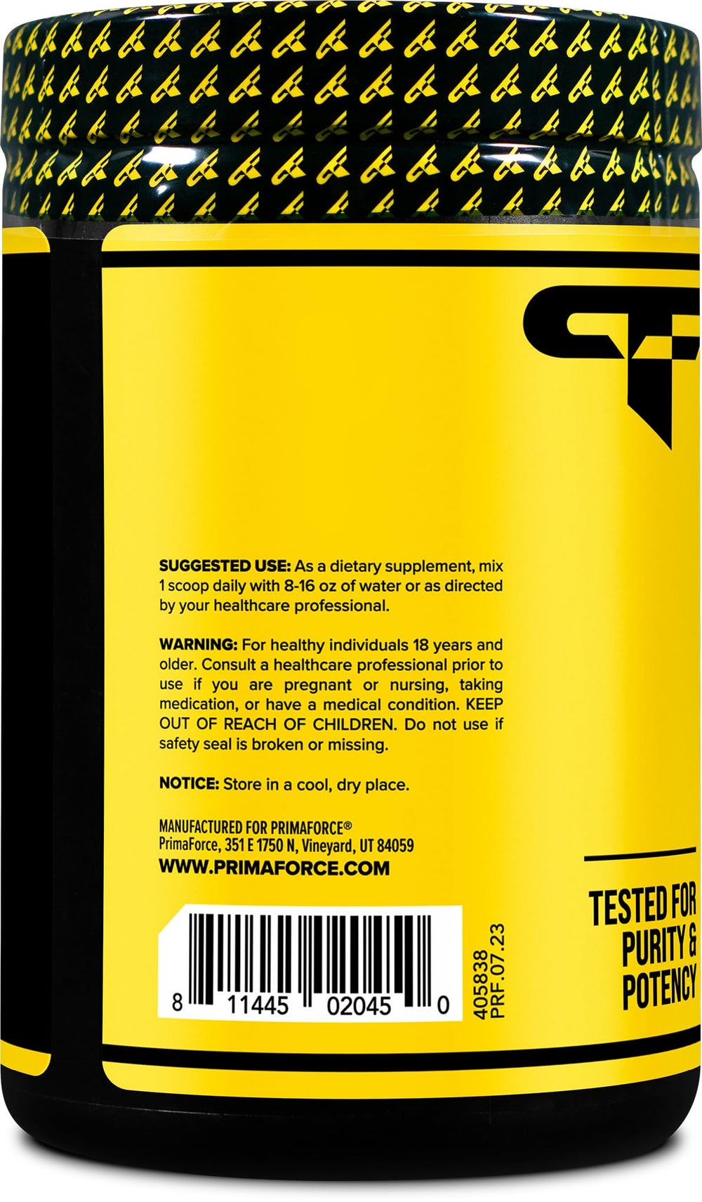 Front packaging highlighting 7000mg BCAAs, 2:1:1 ratio and Real Salt