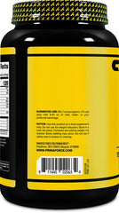 Primaforce Whey Protein Isolate Vanilla powder being poured into a shaker.