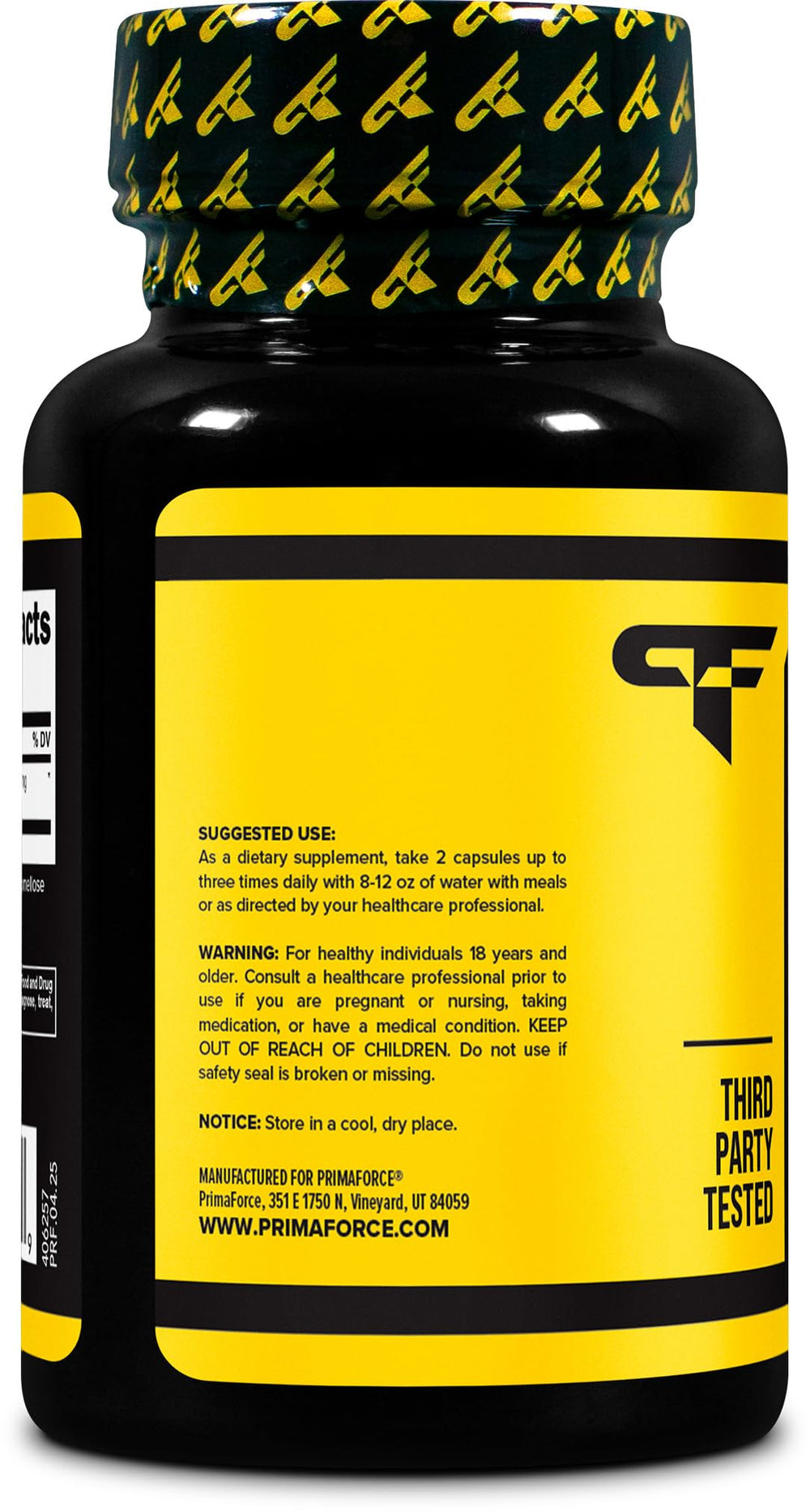 Yohimbine HCl 2.5mg capsules from Primaforce