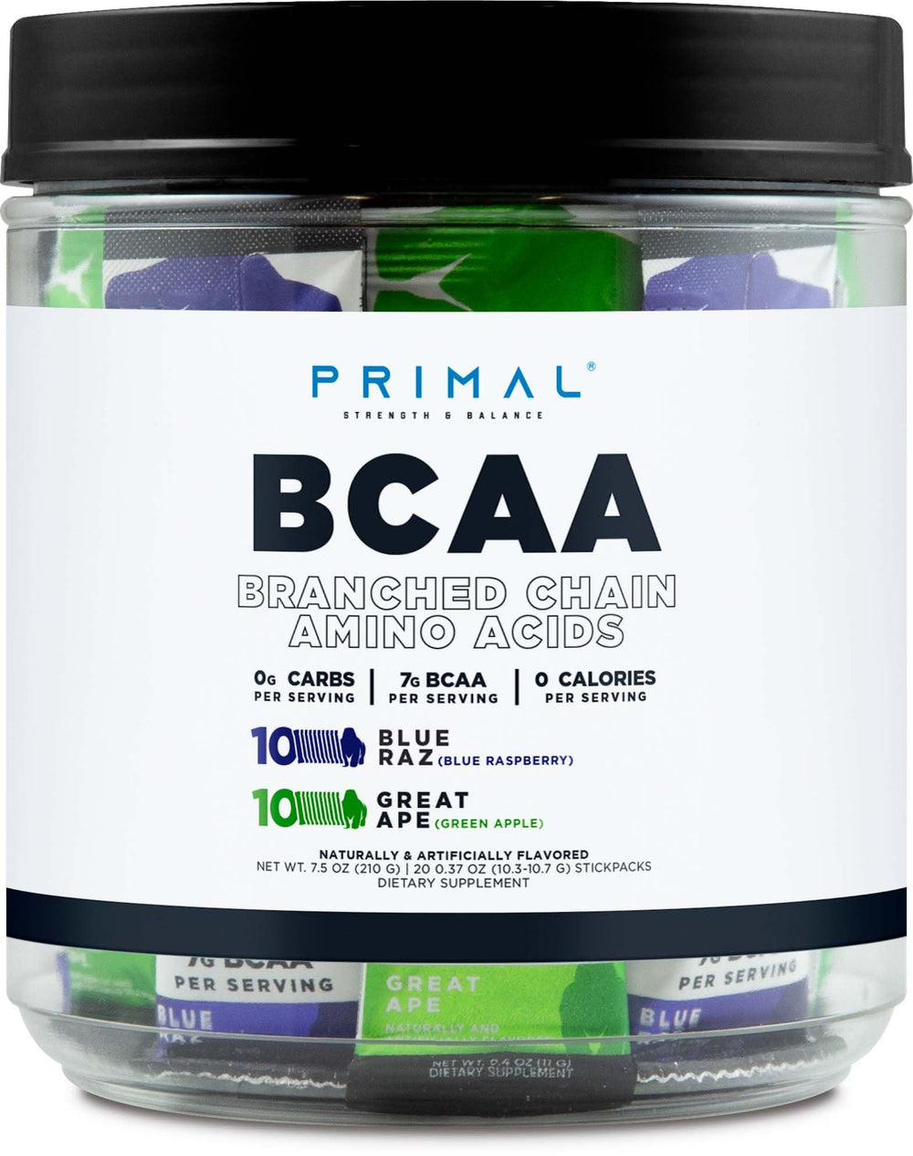 Primal BCAA Variety Pack – Blue Raspberry stickpacks