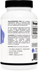 Primal Beta-Alanine gluten-free non-GMO label conveys clean ingredient standards and trust.