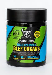 PRIMAL FURY grass-fed beef organ bottle for daily vitality