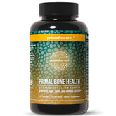 Bottle of Primal Harvest Calcium Carbonate Bone Health Complex label for bone health