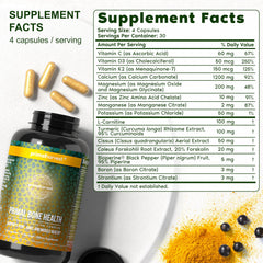 Close-up of calcium carbonate and mineral blend in the supplement