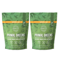 Primal Greens powder bottle showing 30 servings