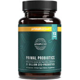 Bottle of Primal Harvest Probiotics with label visible