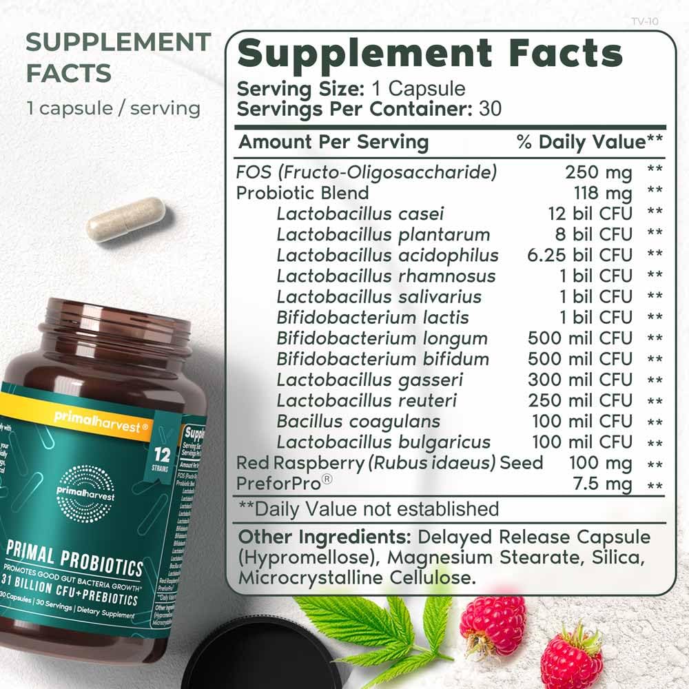 Daily use probiotic with prebiotics
