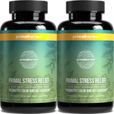 Primal Harvest Stress Relief bottle and 60 capsules