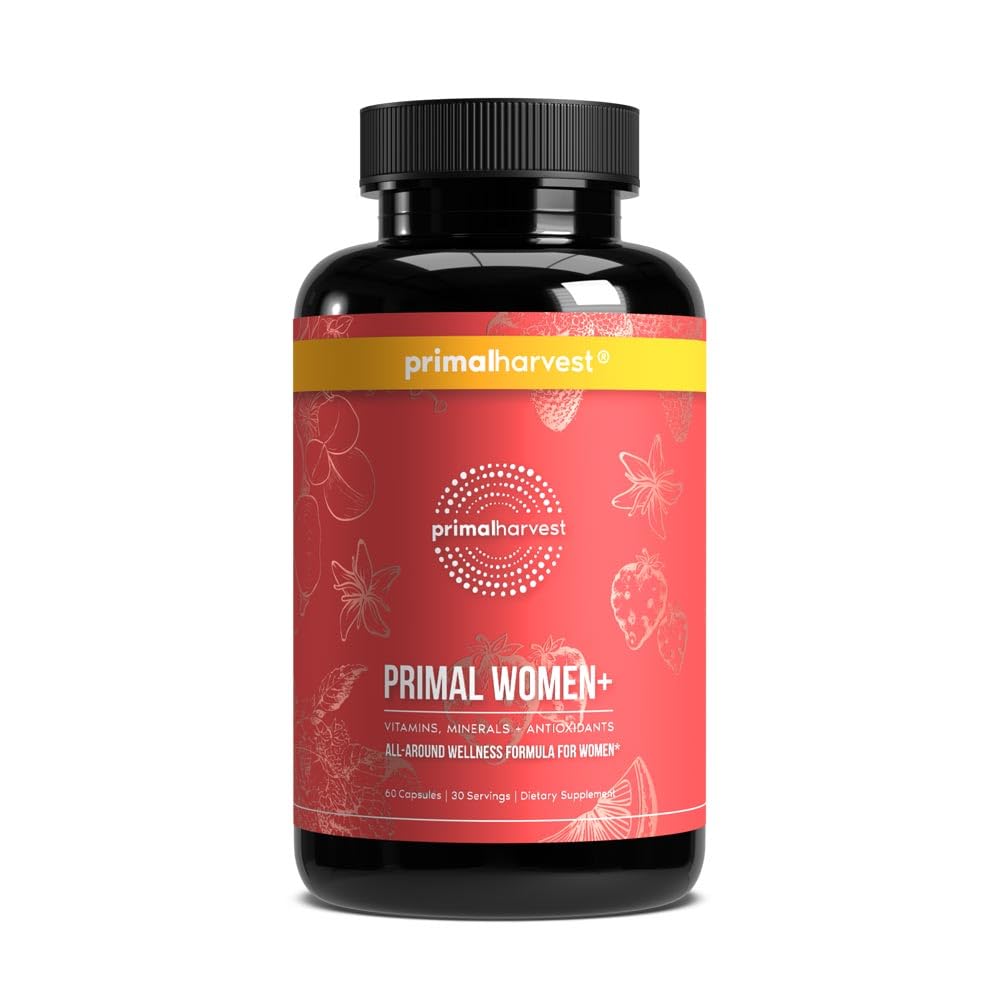 Primal Harvest Women+ bottle and label