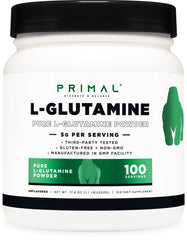 Primal L-Glutamine 500g packaging